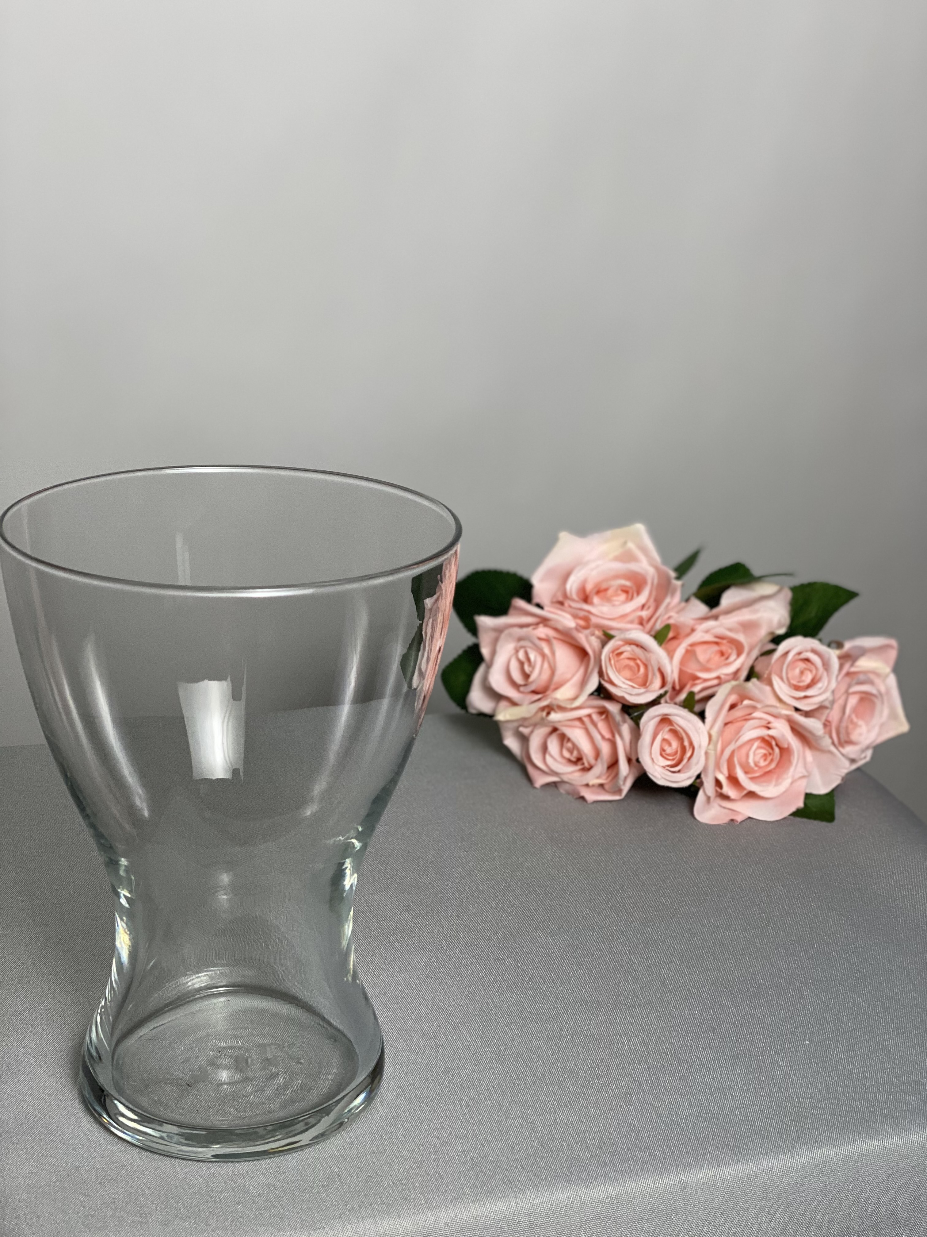 Clear Wide Mouth Vase