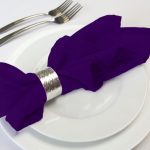Purple Polyester Napkin