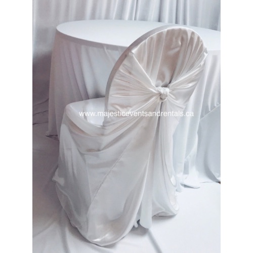WHITE UNIVERSAL CHAIR COVER